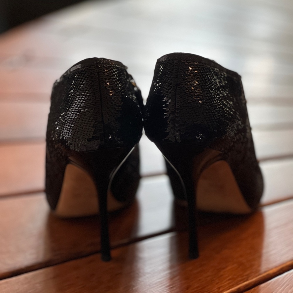 Gucci Black Sequin Ankle Booties Size 36 - Picture 5 of 8